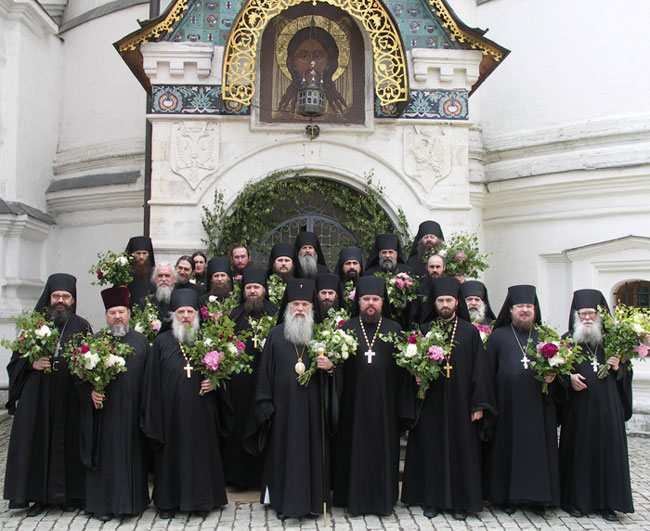 Братия Новоспасского монастыря