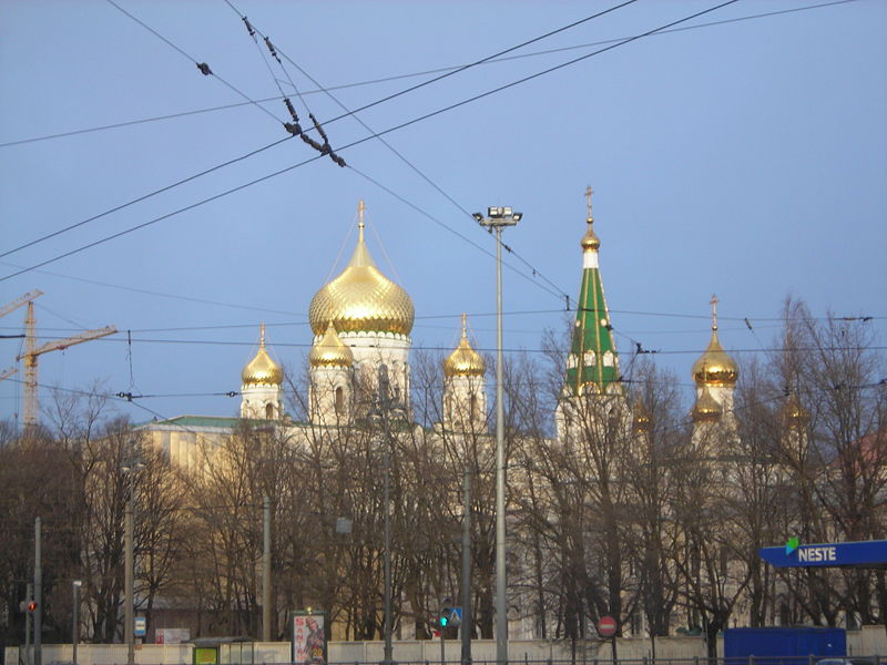 Вид на Воскресенский Новодевичий монастырь