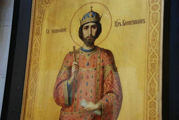 римский император св. Константин Великий - первый император-христианин, основатель Византии