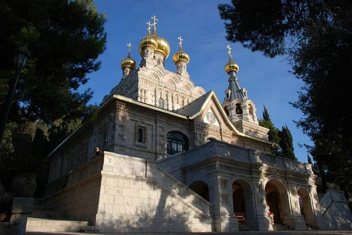 Русский храм св. Марии Магдалины на Елеонской горе