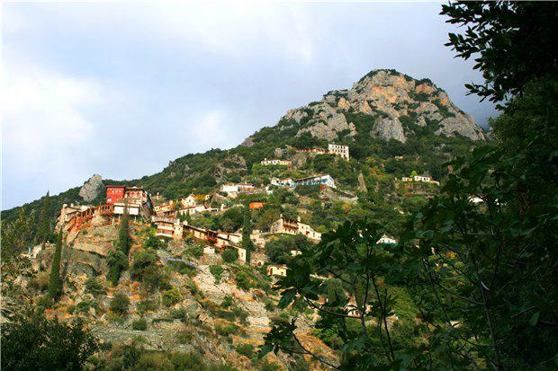 Начало восхождения на Святую Гору. Скит Святой Анны.