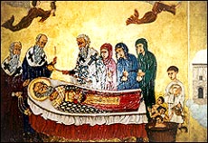 Фреска на мощах Святителя Николая