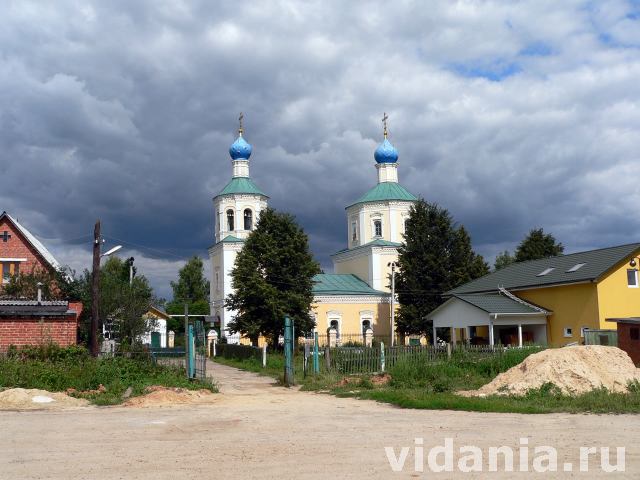 Чеховский район, Новоселки, церковь Успения Пресвятой Богородицы