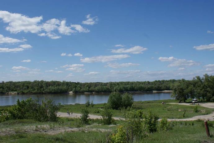 Посещение монастыря закончилось прогулкой по донскому берегу 