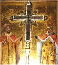 икона «Воздвижение Животворящего Креста Господня» (находится в Храме Гроба Господня, в греческой игуменской)
