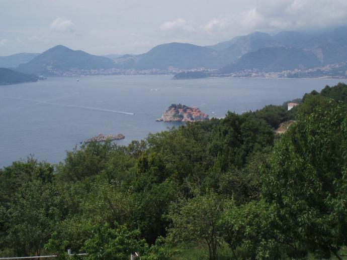 Вид на остров Святого Стефана с горы